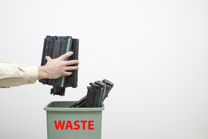 Restmüll leere Druckerpatronen